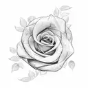  a Arm Sleeve Tatoo, with money rolled up in a rose like shapes, one doves, a anci clock, natural roses and a staircase  tattoo design idea