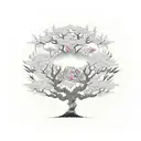 marriage tree tattoo design idea