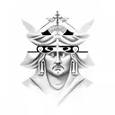 stoicism virtues: Justice, wisdom, temperance and courage tattoo design idea