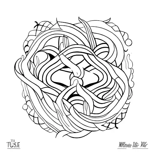 word "muse" tattoo design idea