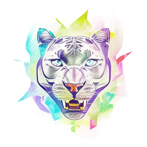 Panther tattoo design idea