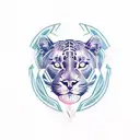 Panther tattoo design idea