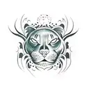 Panther tattoo design idea