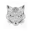 Panther tattoo design idea