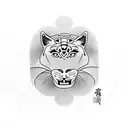 Panther tattoo design idea