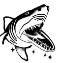 tiger shark tattoo design idea
