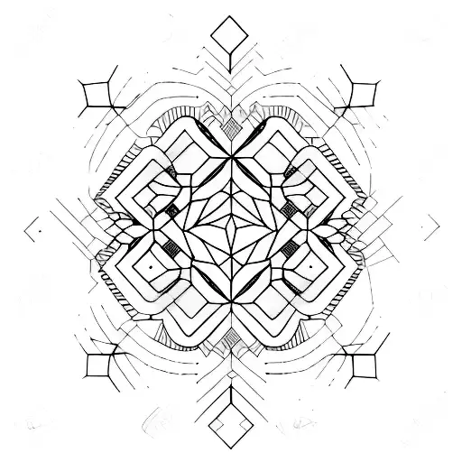 A geometric minimalist tattoo design featuring the prime numbers 2, 3, 5, 7, 11 arranged in a visually striking pattern tattoo design idea