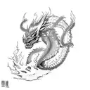 yu yu hakusho Hiei’s dragon of the darkness flame tattoo design idea