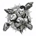 mass effect sleeve tattoo design idea