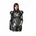 a female character from mass effect tattoo design idea