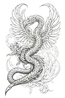 virgo wings on a scorpion crawling tattoo design idea
