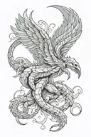 virgo wings on a scorpion crawling tattoo design idea