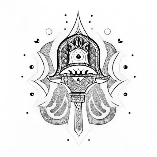 Hamsa Symbol tattoo design idea