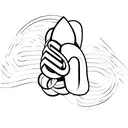 A minimalist tattoo of a boxing glove intertwined with a musical note tattoo design idea