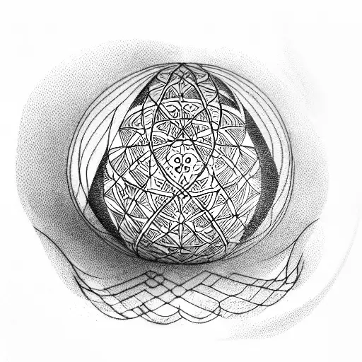 globe tattoo design idea