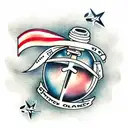 globe tattoo design idea