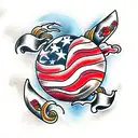 globe tattoo design idea