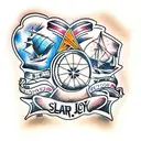 globe tattoo design idea