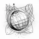 globe tattoo design idea