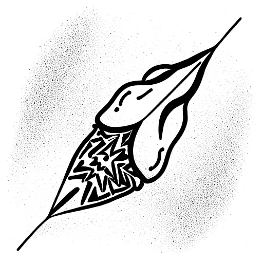 tooth  dynamite tattoo design idea