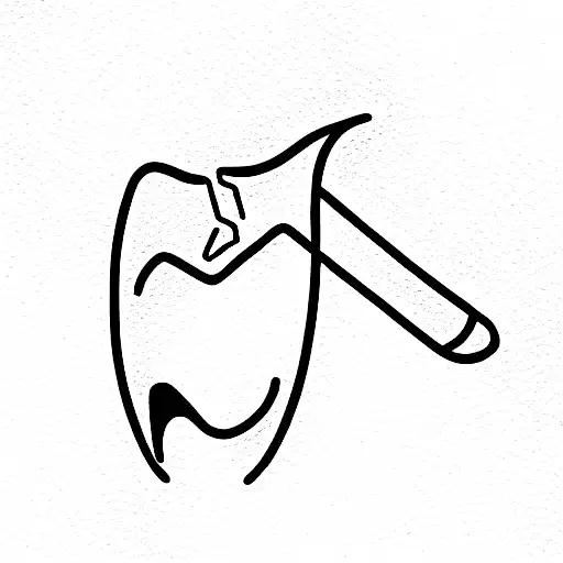 tooth and dynamite tattoo design idea