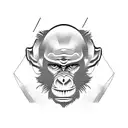 monkey tattoo design idea