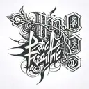 name written tattoo design idea