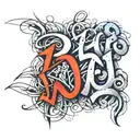 name written tattoo design idea