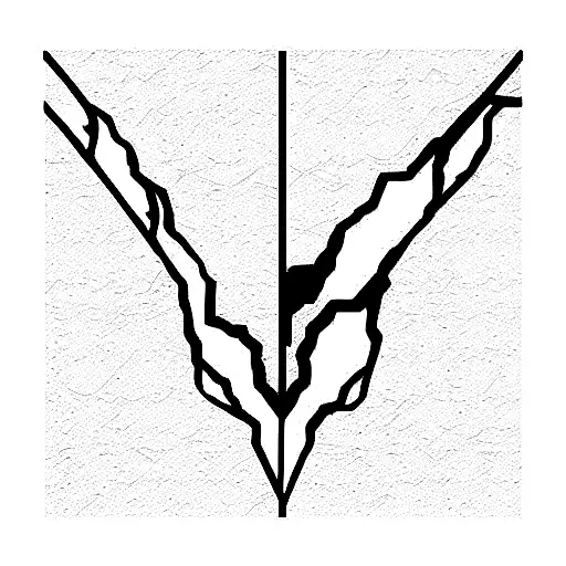 Ceramic with cracks that has been repaired tattoo design idea
