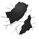 Ceramic with cracks that has been repaired tattoo design idea