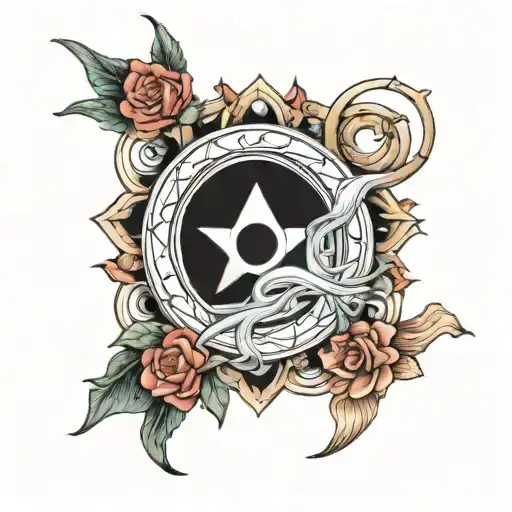 triple goddess tattoo design idea