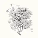 Mimosa Hostilis tattoo design idea