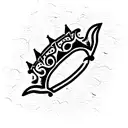 King's Crown with snakes tattoo design idea