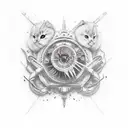 Cherry tattoo design idea