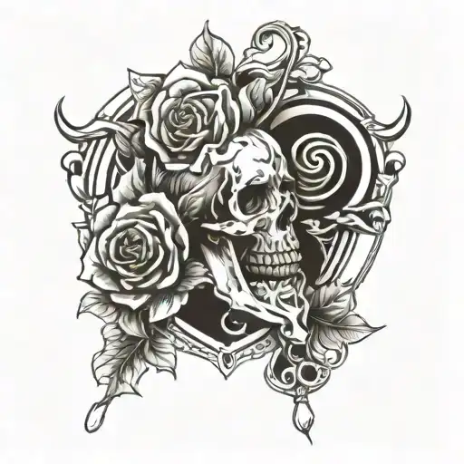 Die with memories not dreams tattoo design idea