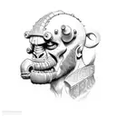 Hellboy  tattoo design idea