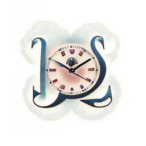 clock at 9:11 tattoo design idea