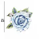 blueberry branch tattoo design idea