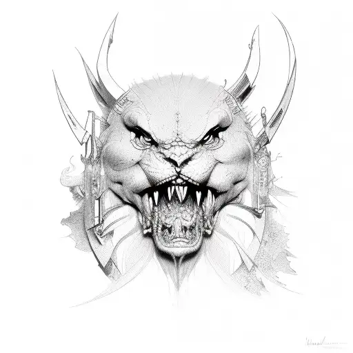 morrior invictus tattoo design idea