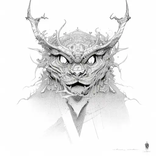 lust tattoo design idea