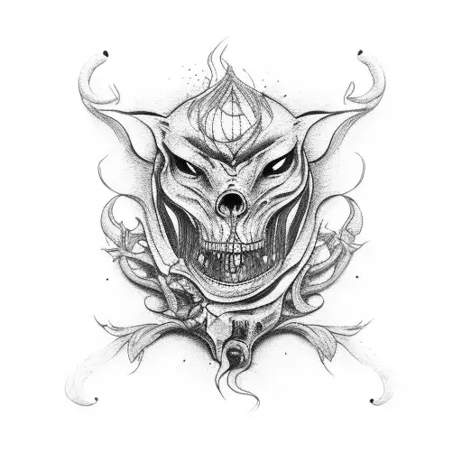 deadly sin of lust tattoo design idea