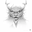 lust tattoo design idea