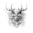 lust tattoo design idea