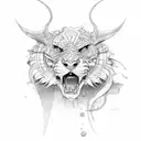 lust tattoo design idea