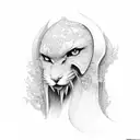 lust tattoo design idea