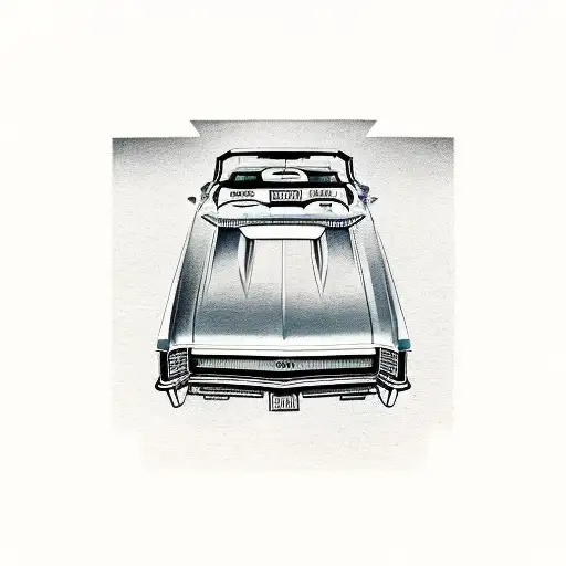 1967 Buick Riviera, 1967 Oldsmobile Cutlass Supreme Convertible, two palm trees tattoo design idea