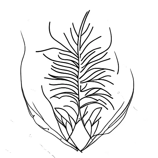 rosemary leaf tattoo design idea