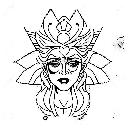 madonna tattoo design idea
