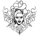madonna tattoo design idea