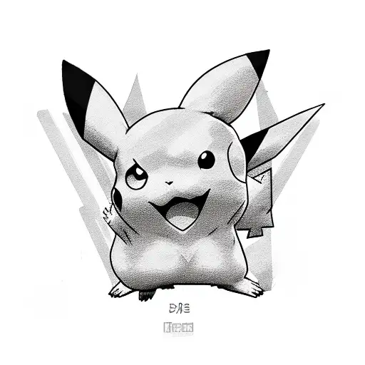 pikachu tattoo design idea